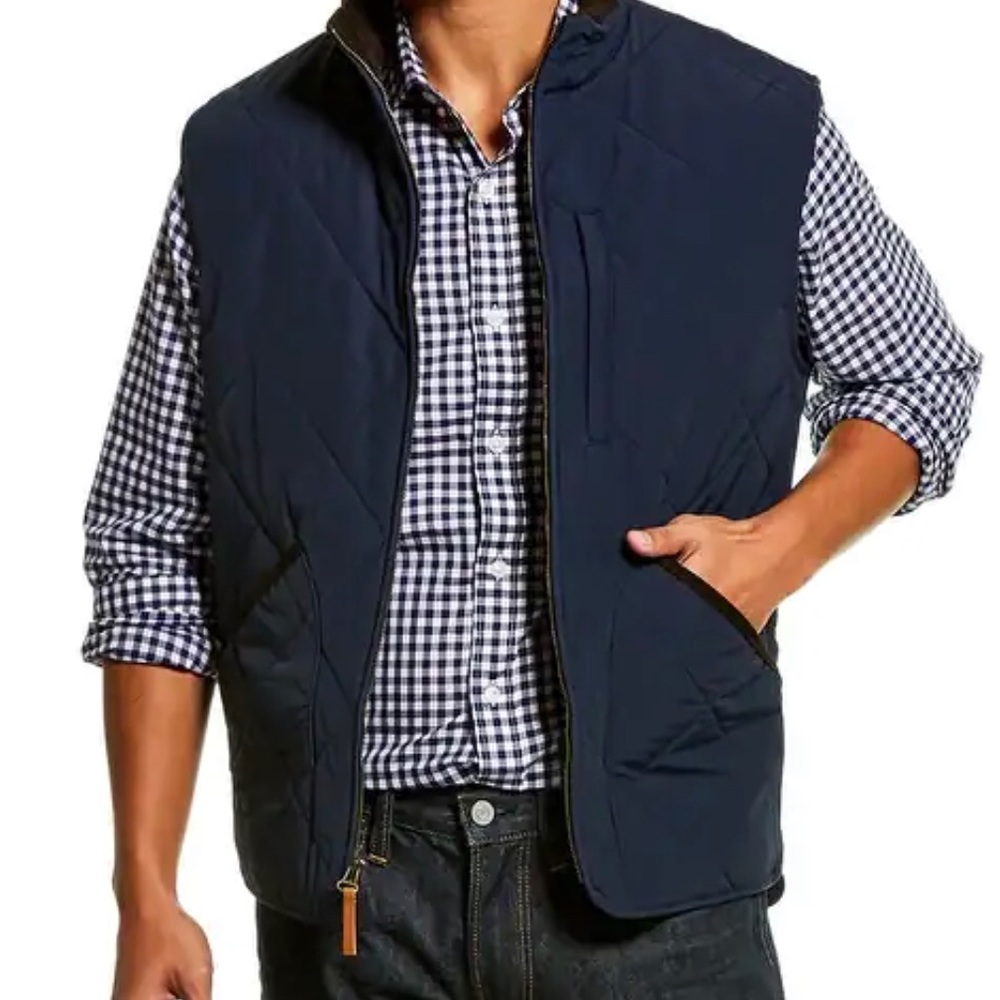 J. CREW MEN’S NAVY SUSSEX VEST